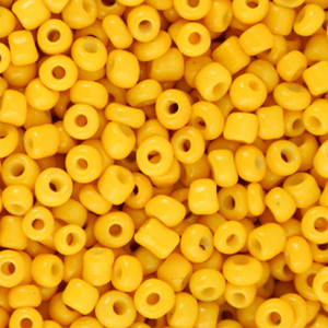 Rocailles 3mm warm yellow, 15 gram
